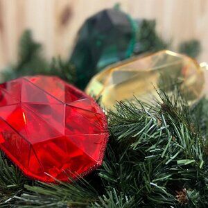 6.5" Oval Gem, Oval Cut Ornament, Gem Ornament, Jewel Ornament, Bling Ornament